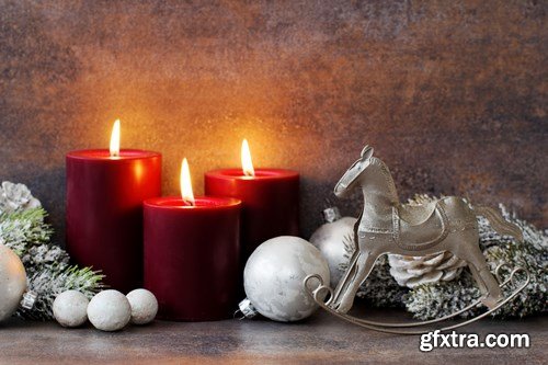 Beautiful Christmas Decorations - 25xUHQ JPEG