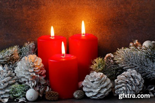 Beautiful Christmas Decorations - 25xUHQ JPEG