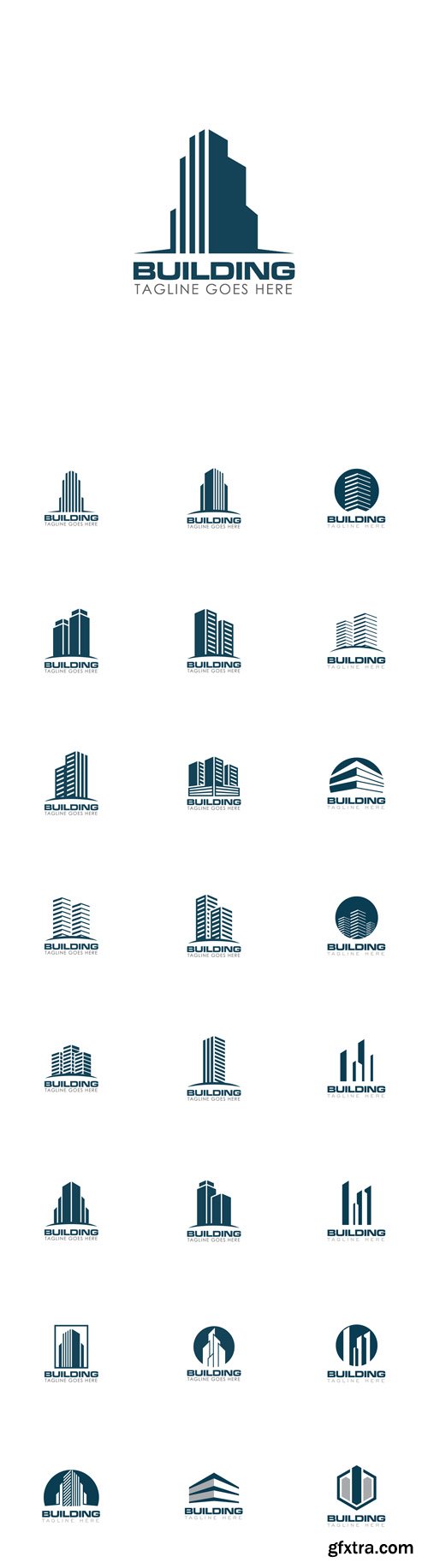 Vector Set - Building Creative Concept Logo Design 2