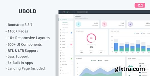 ThemeForest - Ubold v2.1.0 - Responsive Web App Kit - 13489470