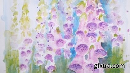 Learn to paint wet into wet in watercolours, just follow me