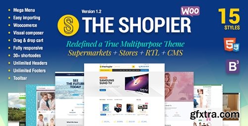 ThemeForest - Shopier v1.2.4 - Responsive Multipurpose WordPress WooCommerce Theme - 15041162