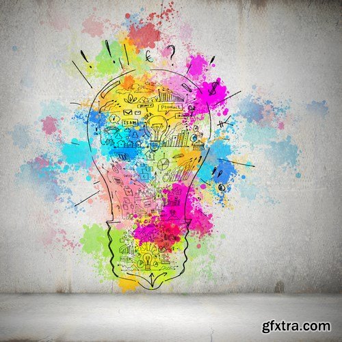 Multicolored Creative Ideas & Business Concept - 15xUHQ JPEG