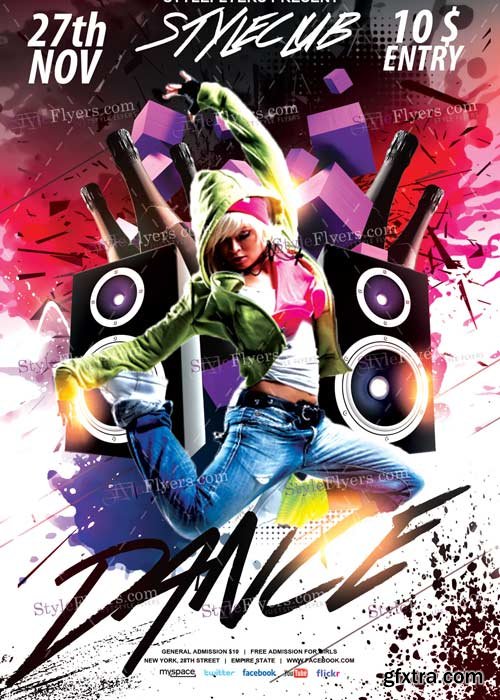 Dance V11 PSD Flyer Template