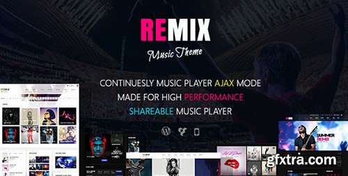 ThemeForest - Remix v3.4 - Music and Musician Ajax WP Theme - 8473753