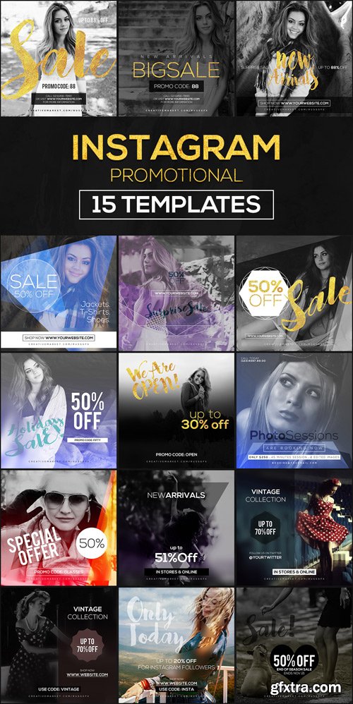 CM 968449 - 15 Instagram Templates vol.9: Promo