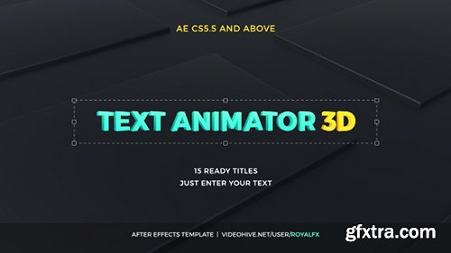 Videohive Text Animator 03: 3D Corporate Titles 17549177