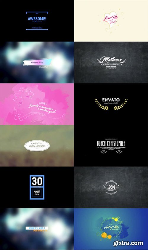 Videohive Mega Titles 4K Project 17112586