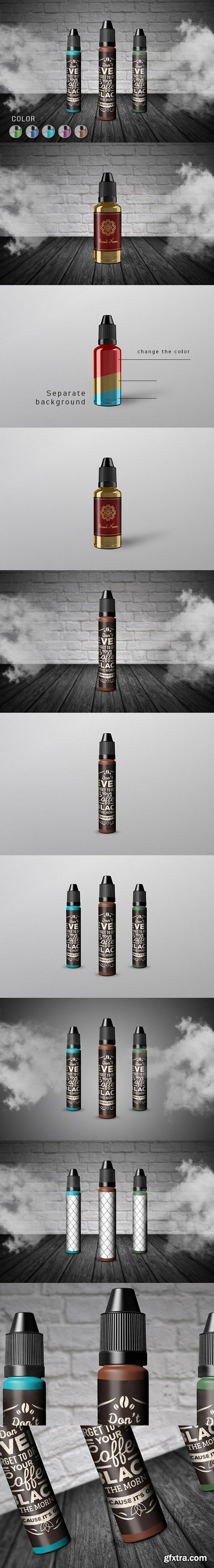 CM - Vape Liquid Bottle Dropper Mockup 884690