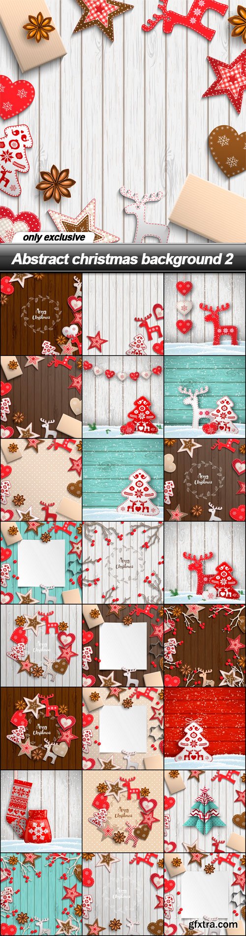 Abstract christmas background 2 - 25 EPS