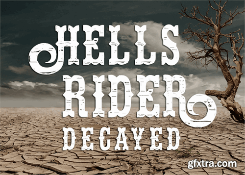 Hells Rider Decay Font