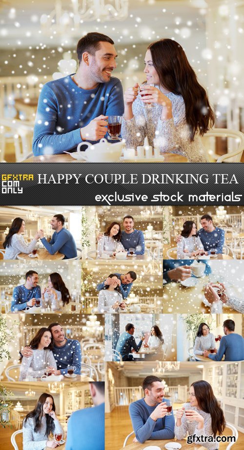 Happy Couple Drinking Tea - 11 UHQ JPEG