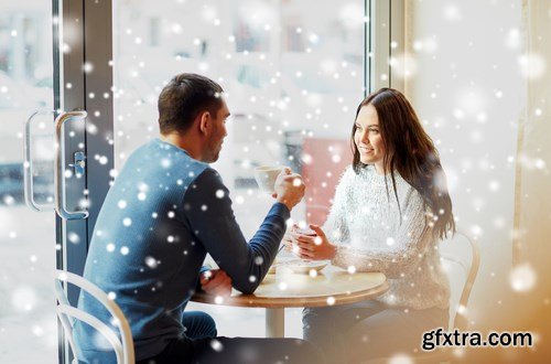 Happy Couple Drinking Tea - 11 UHQ JPEG