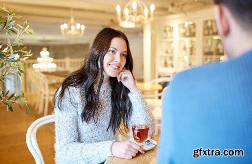 Happy Couple Drinking Tea - 11 UHQ JPEG