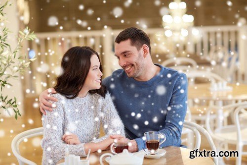 Happy Couple Drinking Tea - 11 UHQ JPEG