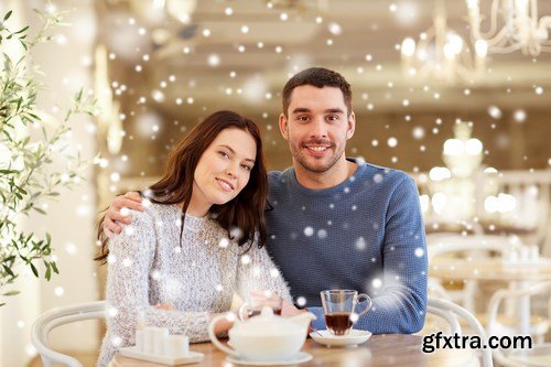 Happy Couple Drinking Tea - 11 UHQ JPEG