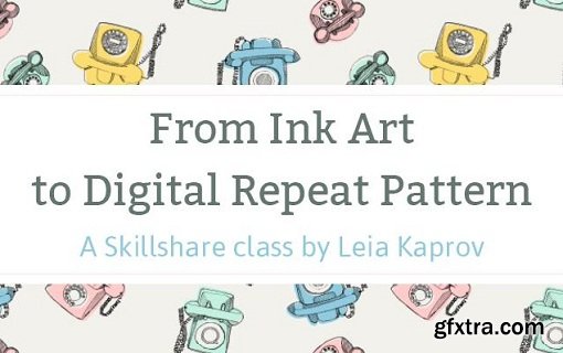 Turn Your Ink art Into a Digital Repeat Pattern