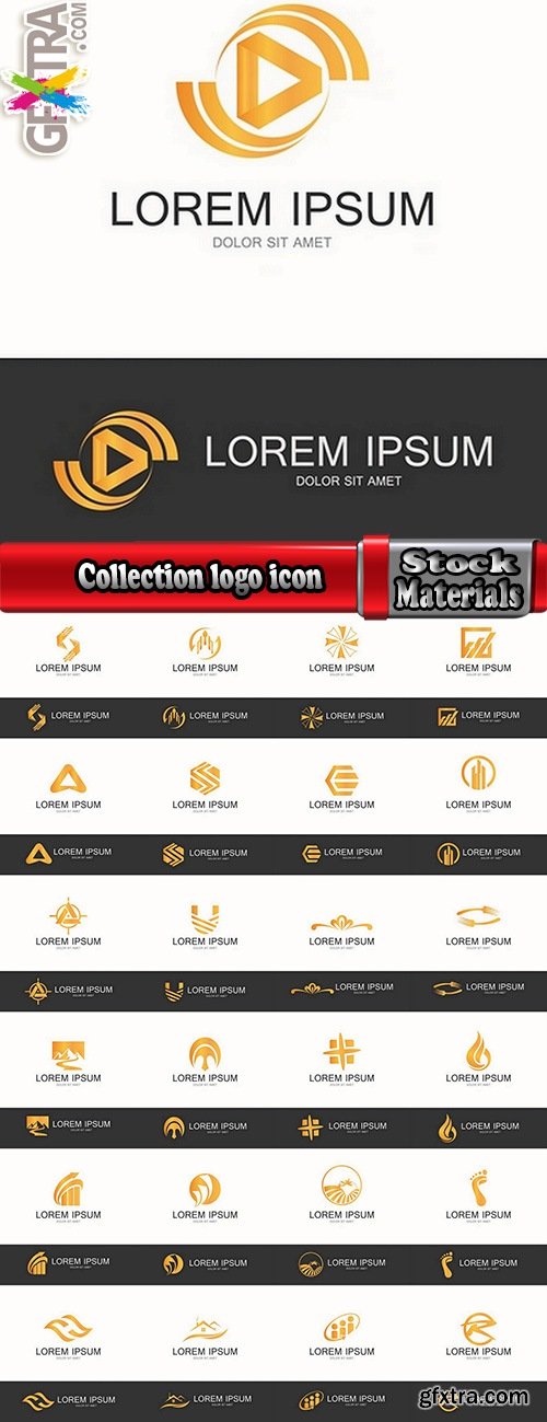 Collection logo icon web design element site 20-25 EPS