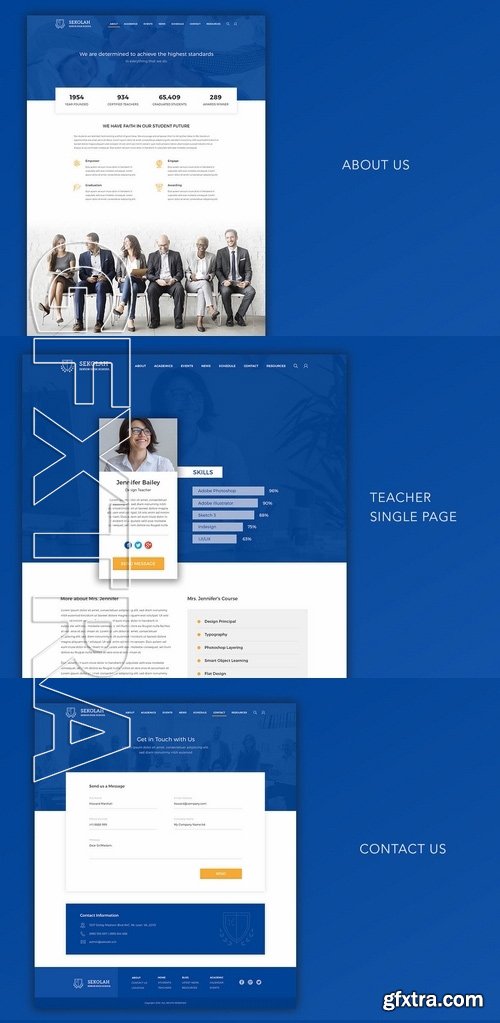 Sekolah - School PSD Template