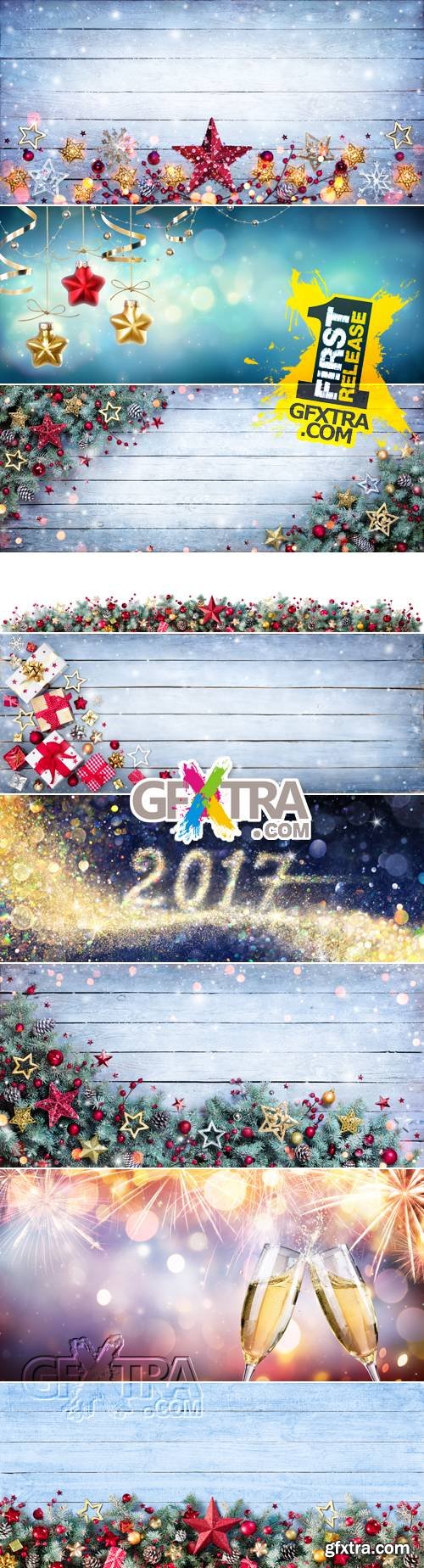 Stock Photo - Christmas & New Year 2017 Backgrounds