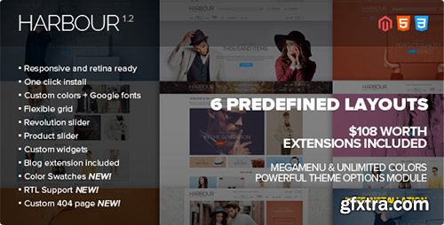 ThemeForest Harbour - Responsive Magento Theme 9599230