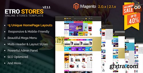 ThemeForest - Etrostore v2.1.1 - Multipurpose Responsive Magento 2 & 1 Theme - 14783535