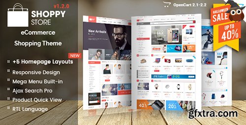 ThemeForest - ShoppyStore v1.2.0 - Responsive Multipurpose OpenCart Theme - 14309399