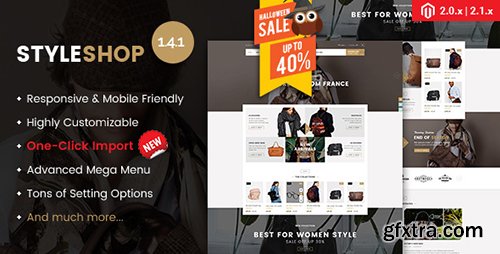 ThemeForest - Styleshop v1.4.1 - Responsive Multipurpose Magento 2.1.2 Theme - 14809481