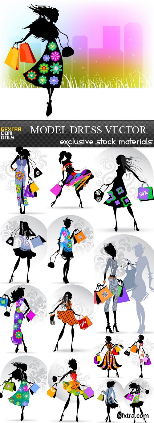 Model Dress Vector - 21xAi