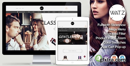 ThemeForest - Watch Store Responsive Shopify Theme - WATZ v1.4 - 12328280