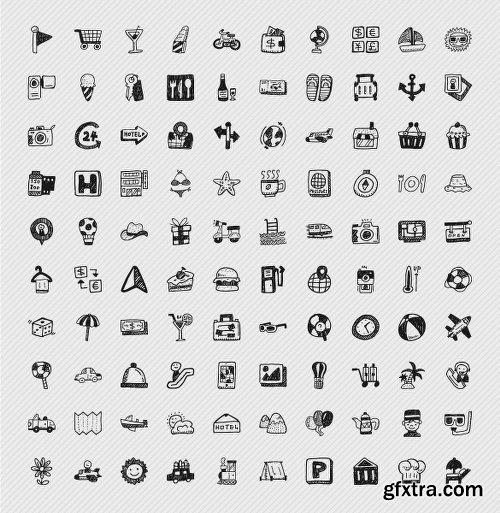 Travel Hand Drawn Icons