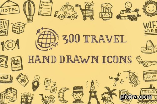 Travel Hand Drawn Icons