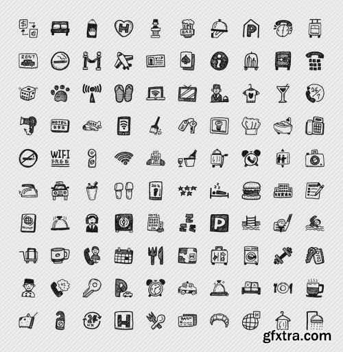 Travel Hand Drawn Icons