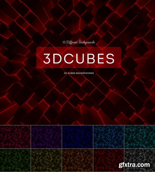 3D Cubes Backgrounds