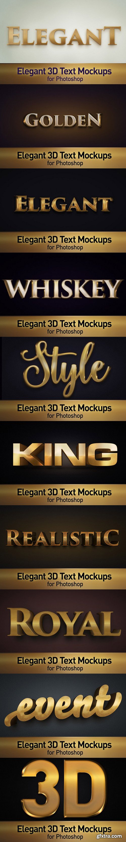 CM - Elegant 3D Text Photoshop Mockups 981708