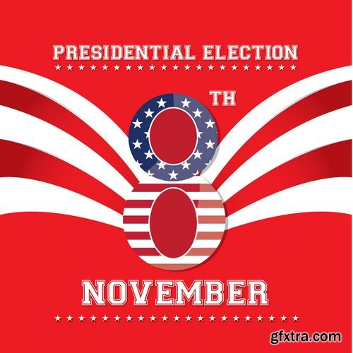 Election Day - 8Th November & U.S. Design - 30xEPS