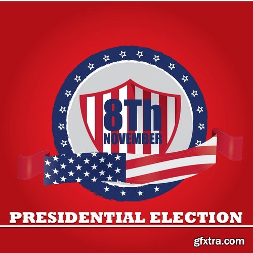 Election Day - 8Th November & U.S. Design - 30xEPS