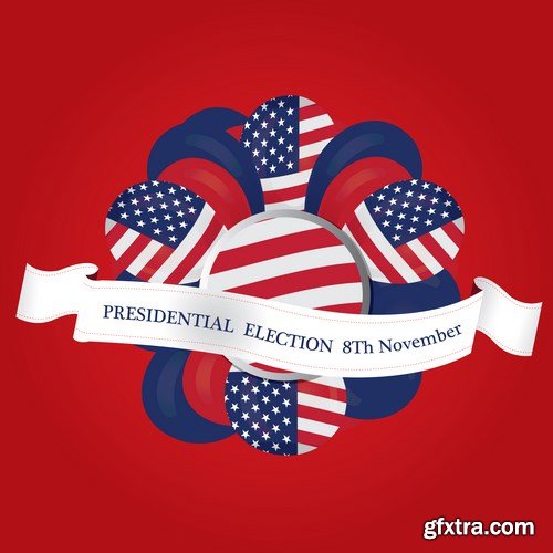 Election Day - 8Th November & U.S. Design - 30xEPS