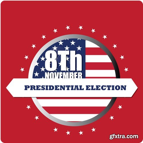 Election Day - 8Th November & U.S. Design - 30xEPS