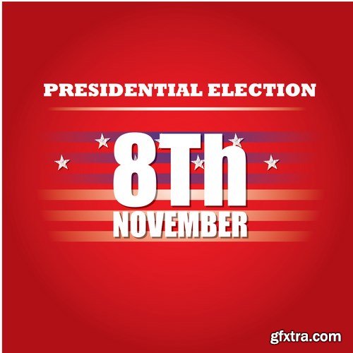 Election Day - 8Th November & U.S. Design - 30xEPS