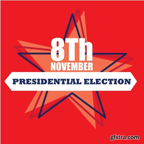 Election Day - 8Th November & U.S. Design - 30xEPS