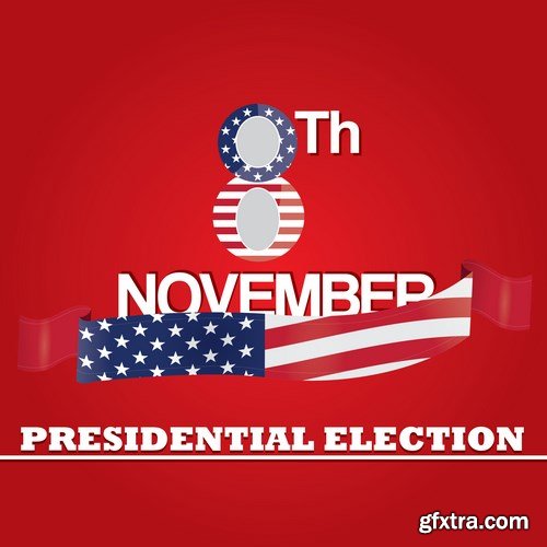 Election Day - 8Th November & U.S. Design - 30xEPS