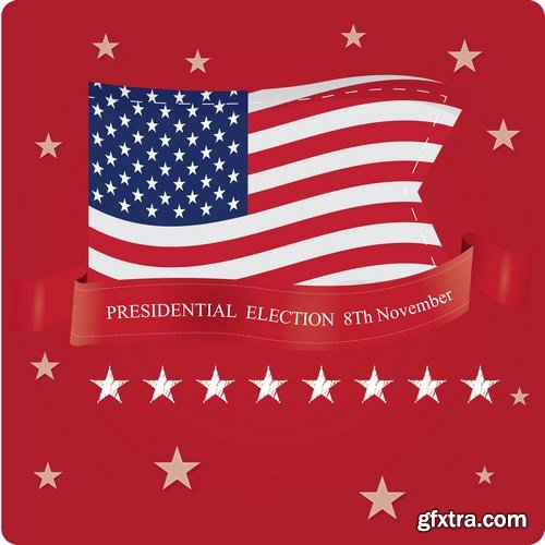 Election Day - 8Th November & U.S. Design - 30xEPS