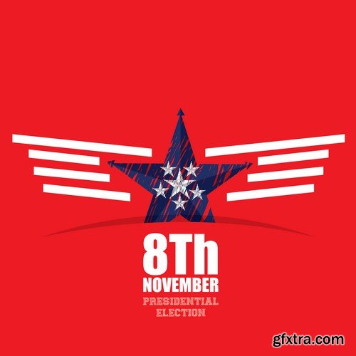 Election Day - 8Th November & U.S. Design - 30xEPS