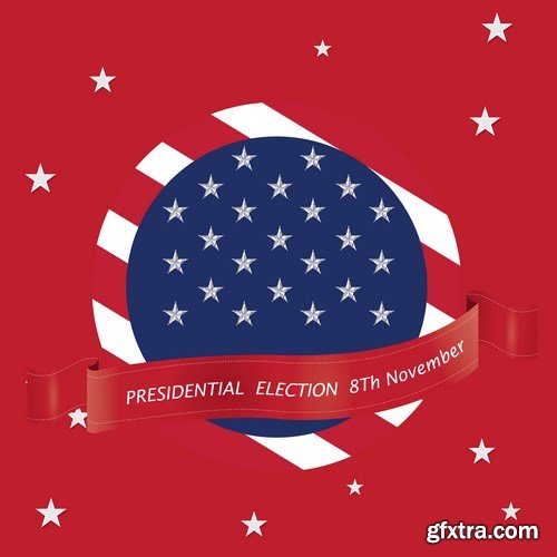 Election Day - 8Th November & U.S. Design - 30xEPS