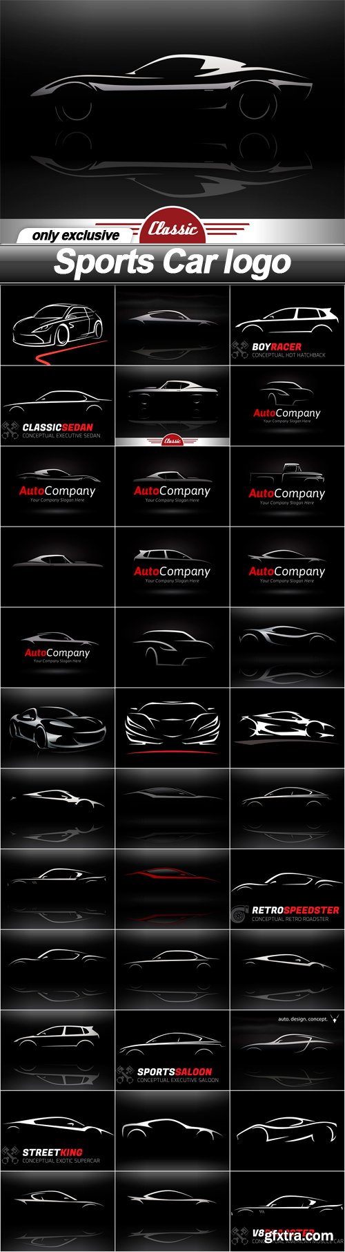 Sports Car logo - 37 EPS