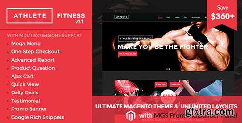 ThemeForest - Athlete | Fitness v1.1.2 - Multipurpose Magento theme - 10859299