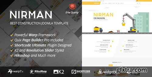 ThemeForest - Nirman v1.0.0 - Professional Construction Joomla Template - 17891670