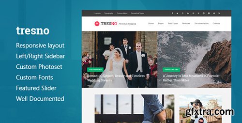 ThemeForest - Tresno - Personal Blog Tumblr Theme (Update: 7 June 16) - 10370524