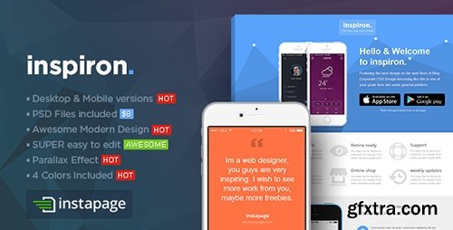 ThemeForest - Inspiron v1.0 - Instapage App Landing Page Template - 9272874